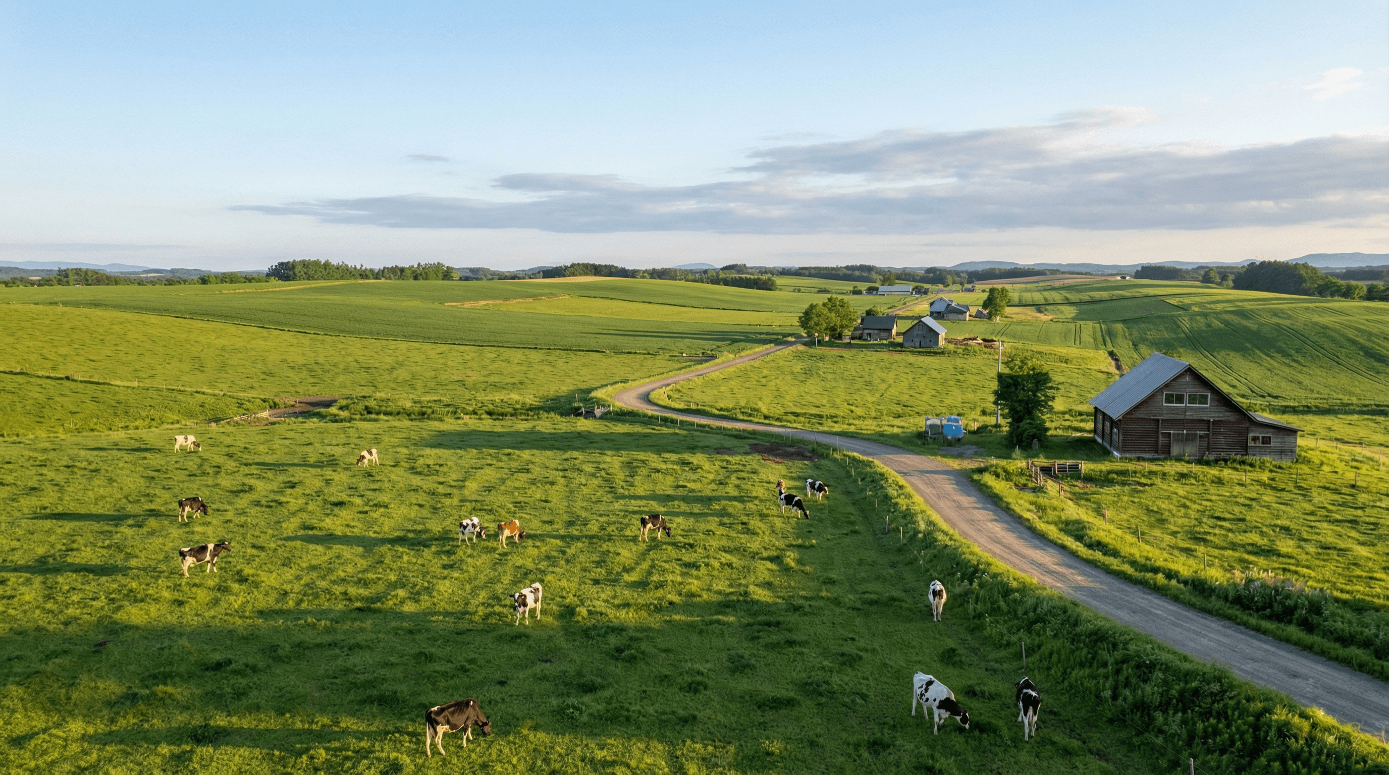 厚真町の田園風景